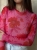 bluzka tiul długi rękaw blake capri la balancia wiskoza kwiecisty wzór odcienie różu modna elegancka casual chic romantyczny glamour smart casual włoski chic zmysłowa na co dzień wieczorne wyjścia eleganckie spotkania
