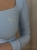 dopasowana niebieska bluzka baby blue ROSAS By Me Anita długi rękaw wiskoza miły materiał dekolt w kształcie serca basic elegancki look codzienny styl minimal style casual look polska marka polski produkt komfort wygoda baza do stylizacji